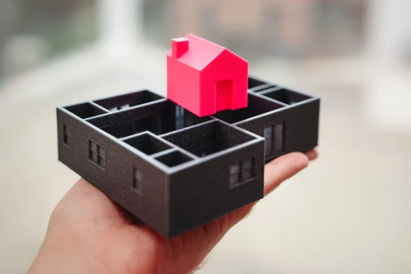 3D-Architekturmodell fuer die Neubau-Planung
